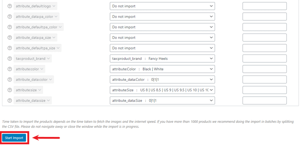 How To Import Products CSV?